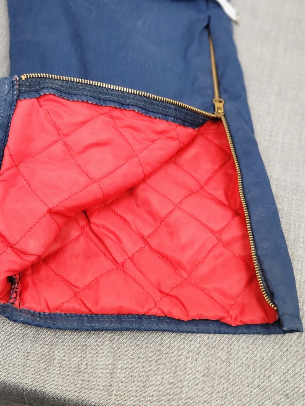 Vintage Walls Blue Blizard Pruf Made In USA Zip Up Bib/ Insulated Suit. XL REG. - Picture 13 of 14